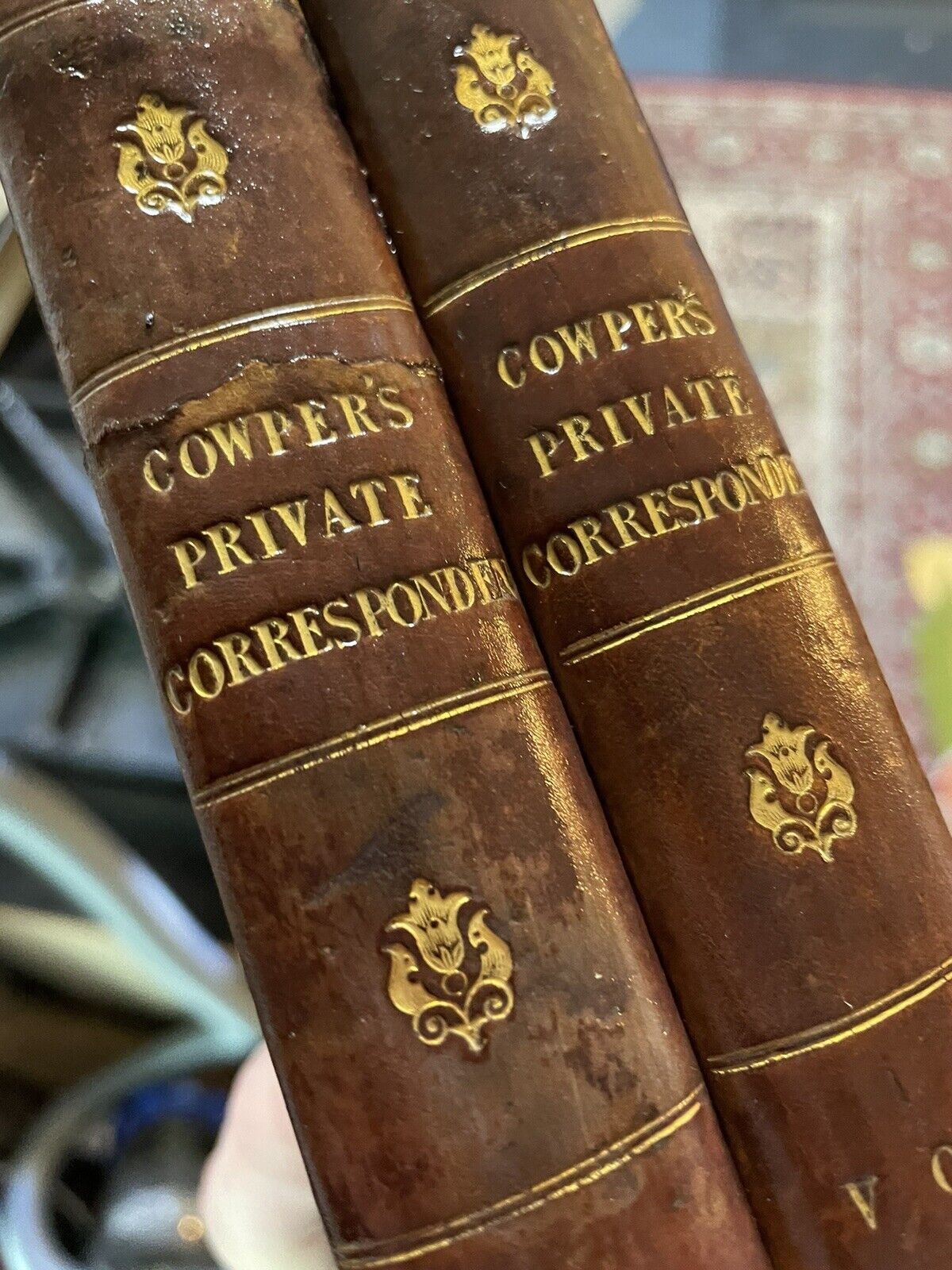 1824 Private correspondence of William Cowper Esq (2 volumes)