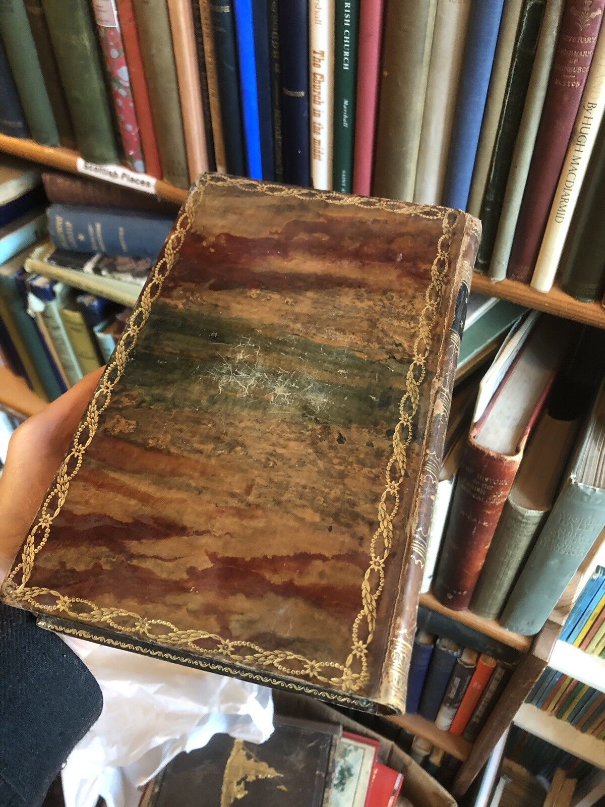ROKEBY ; A POEM by SIR WALTER SCOTT - Fine Colour-Stained Calf Binding 1813