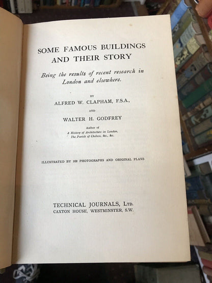 1914 - Some Famous Buildings and their Story - Fortune Theatre - Tower of London