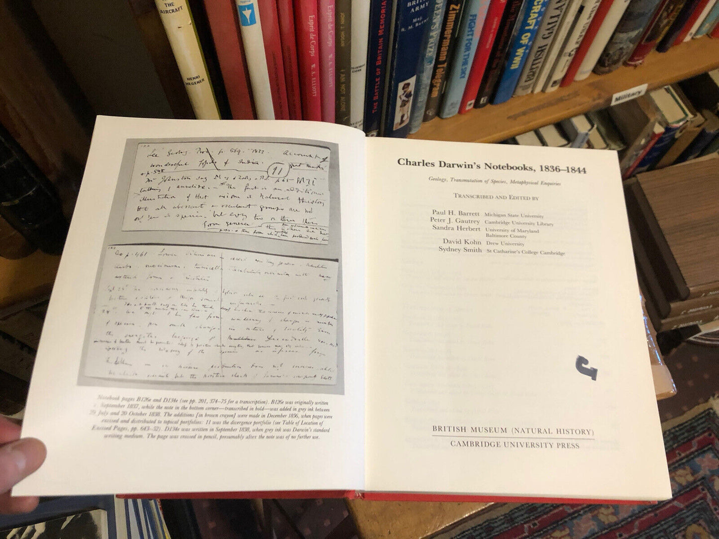 Charles Darwin's Notebooks: 1836-1844 / British Museum / Cambridge University