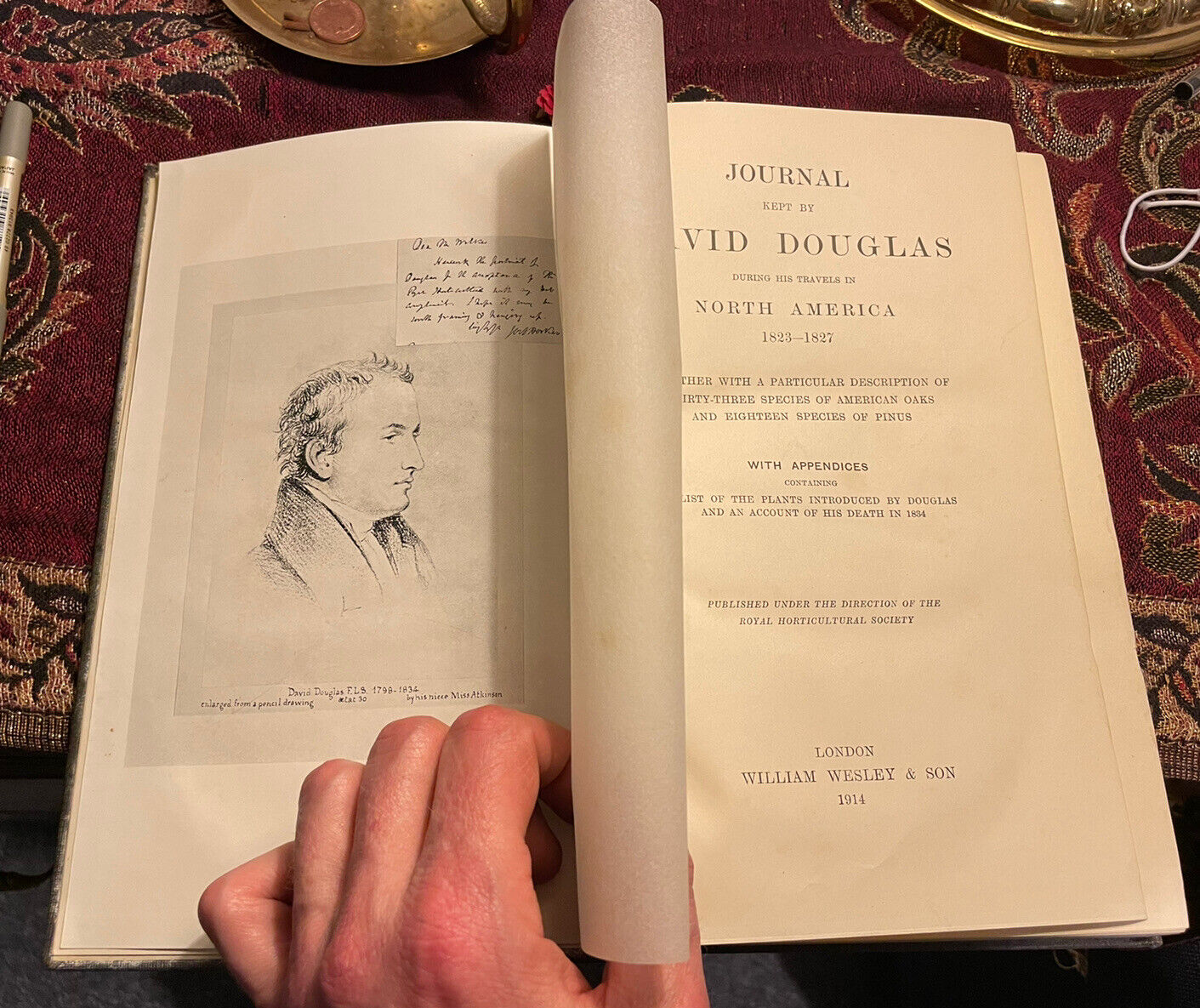 Journal of David Douglas Travels in North America 1823-1827  Plant Hunting 1914