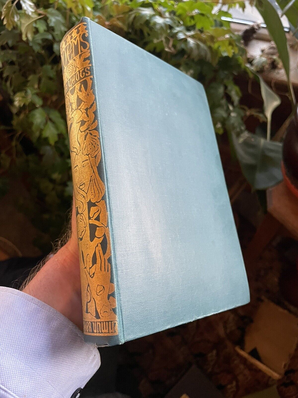 1927 Poems by W.B. Yeats : Lovely Art Nouveau Gilt Spine : Fisher Unwin Poetry