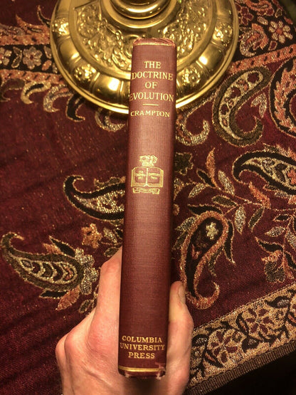 1924 The Doctrine of Evolution by Crampton : Physical Evolution of Human Races
