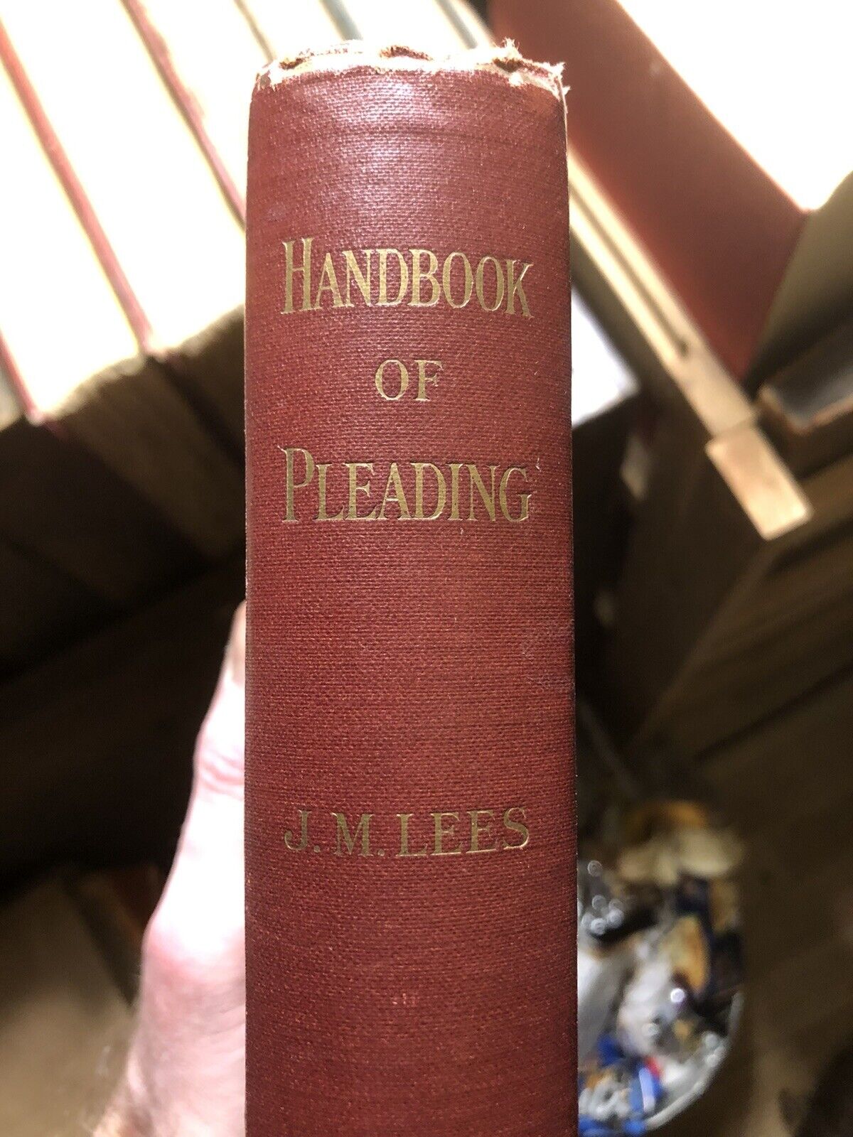 1920 Lee's  Handbook of Written and Oral Pleading in the Sheriff Court : Law