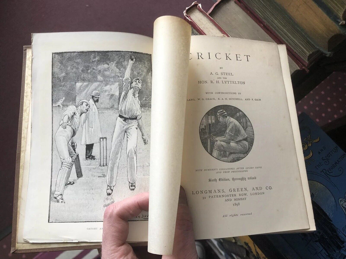 1898 CRICKET By A G Steel BOWLING FIELDING CAPTAINCY Australians UMPIRES