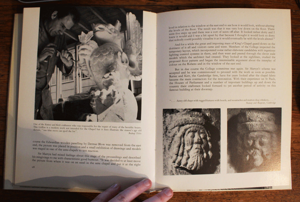 King's College Chapel Cambridge - Rodney Tibbs - First Edition - 1970