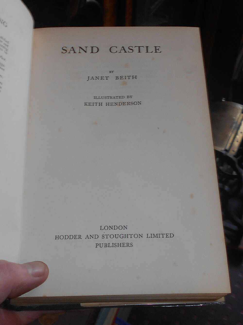 Janet Beith - Sand Castle - Scarce in Wrapper 1936 (Highlanders in Manchester)