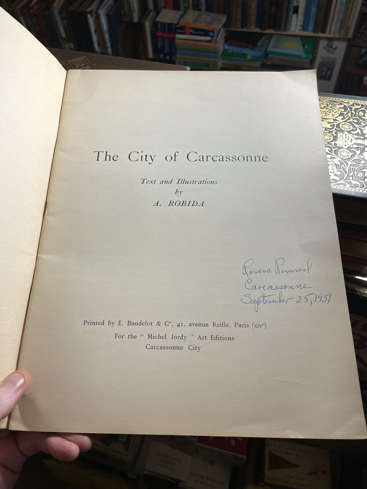 The City of Carcassonne : A. Robida c1925 : French Fortified City : Illustrated