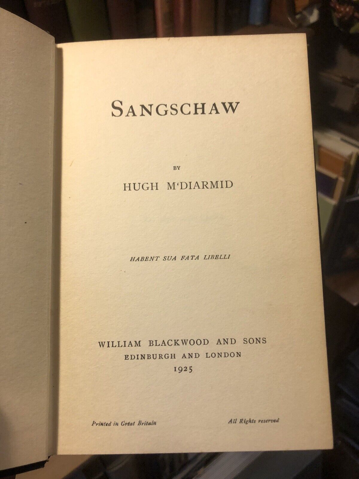 1925 Hugh M’Diarmid : Sangschaw 1st/1st Macdiarmid Scots Poetry