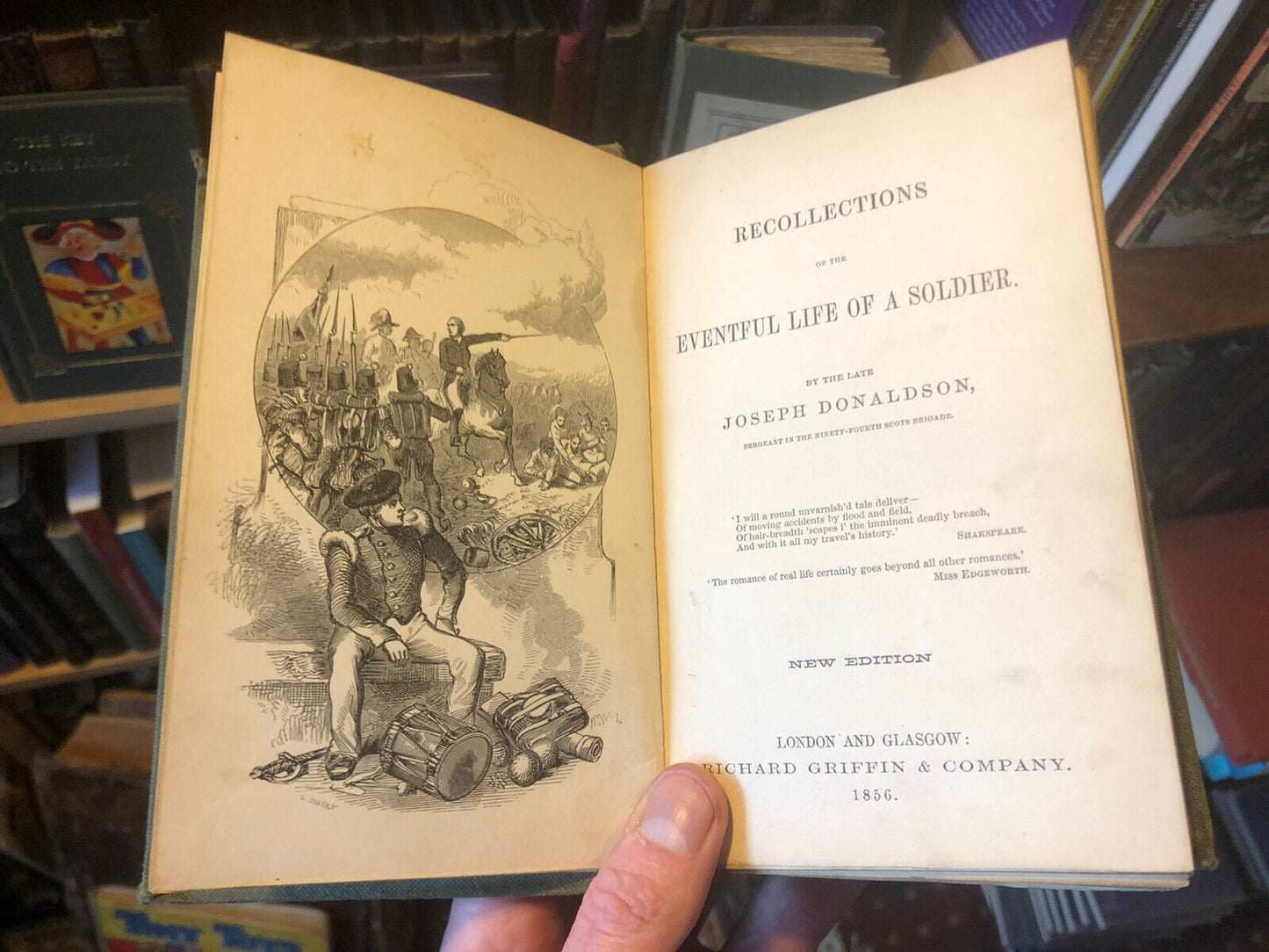 1856 Recollections of the Eventful Life of a Soldier - Peninsular War Memoir