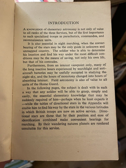 Practical Astronomy for the Forces : WWII Military Navigation Directional Stars