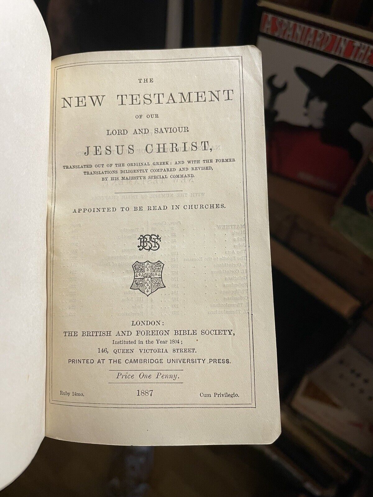 JUBILEE 1887 New Testament QUEEN VICTORIA EDITION Bible KING JAMES VERSION