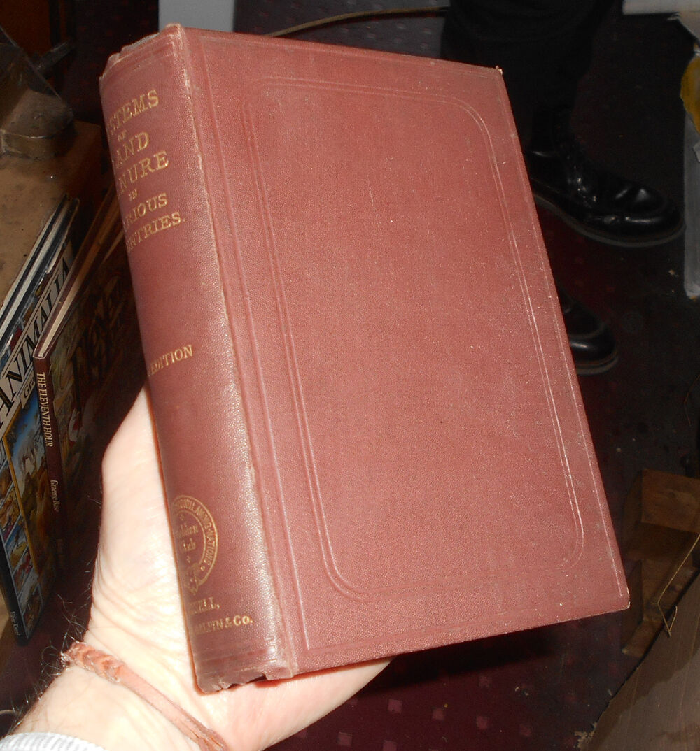 1881 Systems of Land Tenure in Various Countries - Agriculture Laws Land Reform