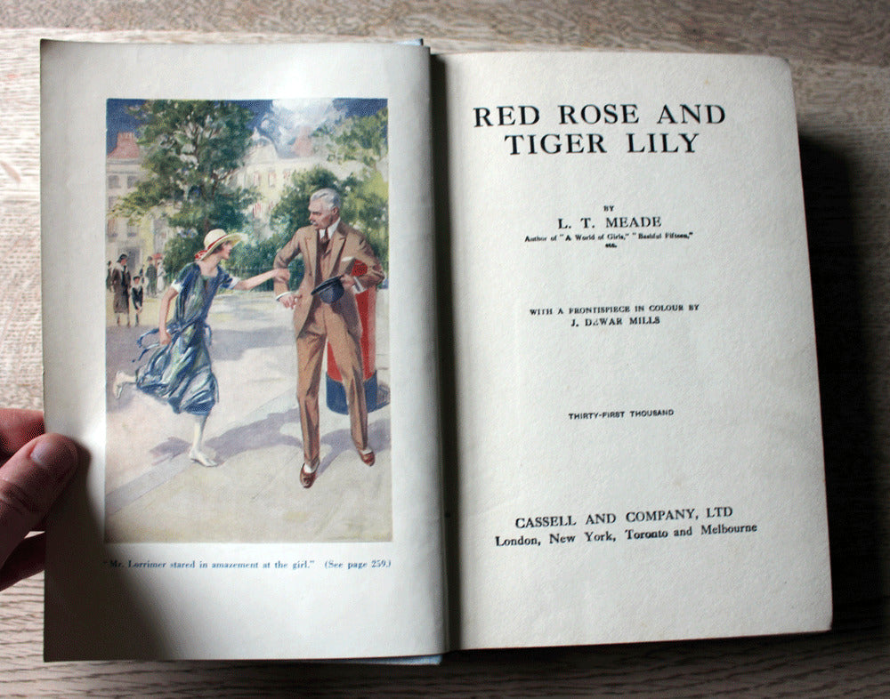 Red Rose and Tiger Lily - L.T.Meade - Vintage - Circa 1933