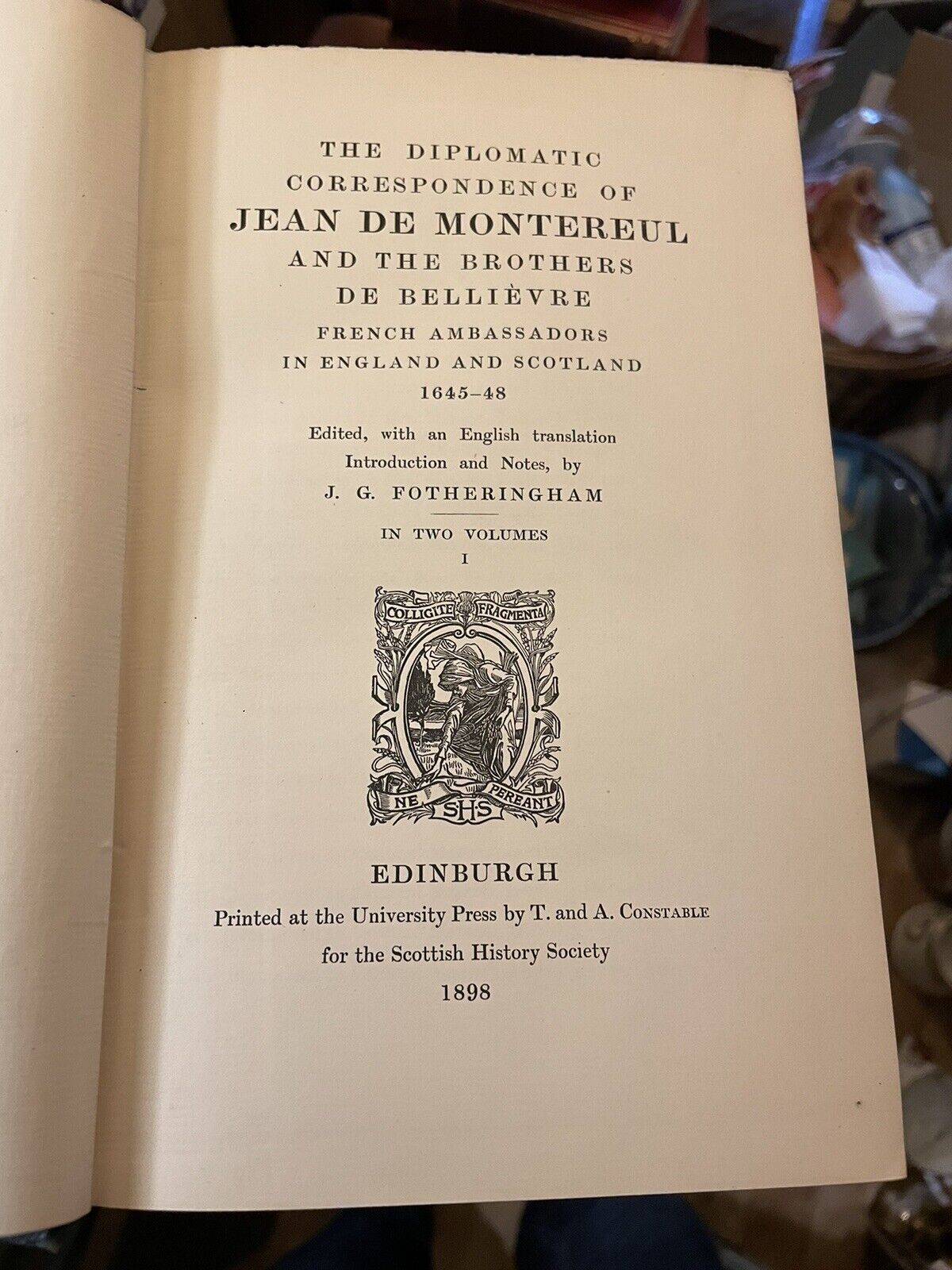 Diplomatic Correspondence of Jean de Montereul : French Ecclesiastic Diplomat