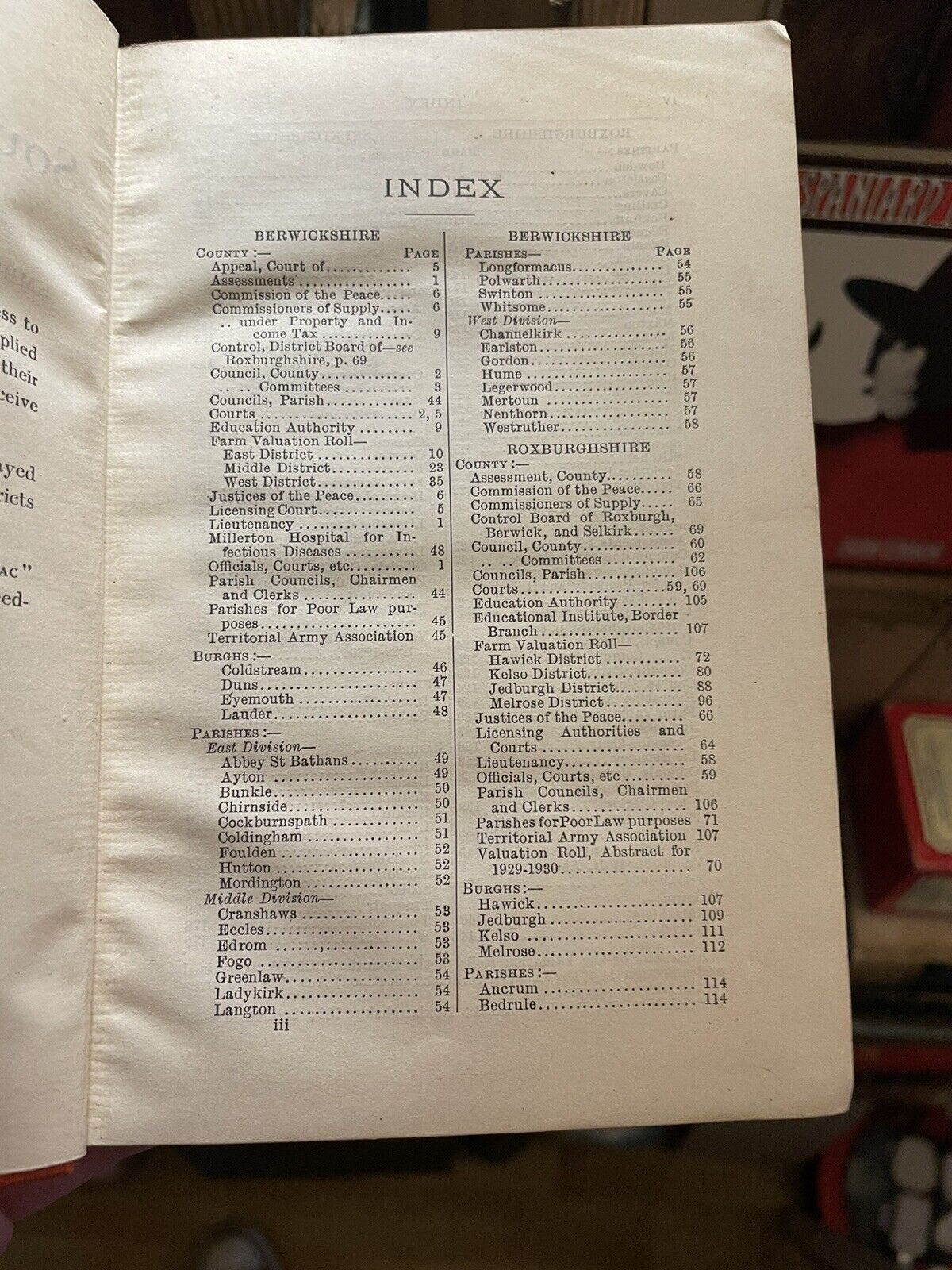 A New Almanac for the Southern Counties of Scotland for 1930
