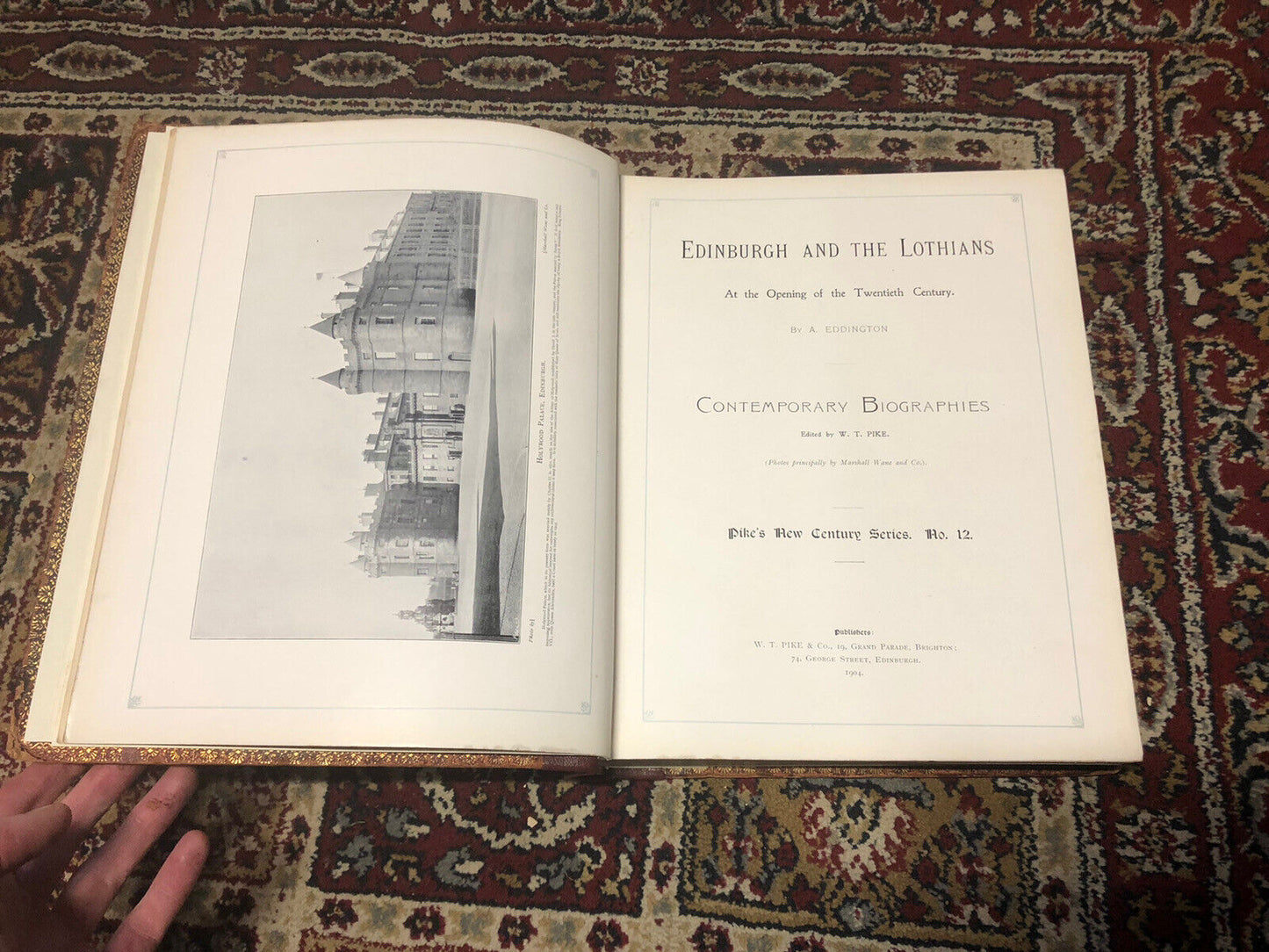 1904 Edinburgh and the Lothians Contemporary Biographies : Eddington : Scotland