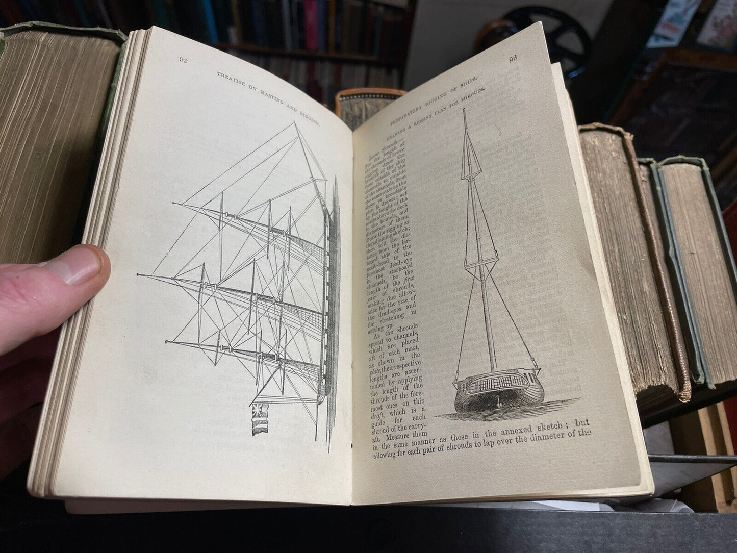 1877 Masting, Mast-Making & Rigging of Ships : Knots : Illustrated : Kipping