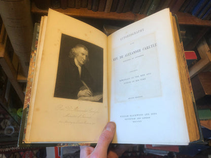 (1860) Autobiography of the Rev. Dr Alexander Carlyle Minister of Inveresk