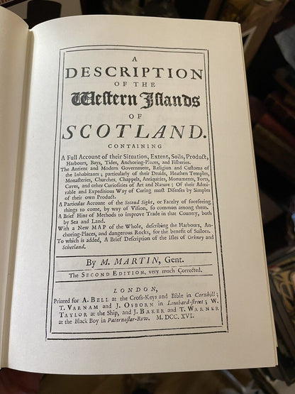 Martin's Description of the Western Islands of Scotland : Folklore Orkney etc