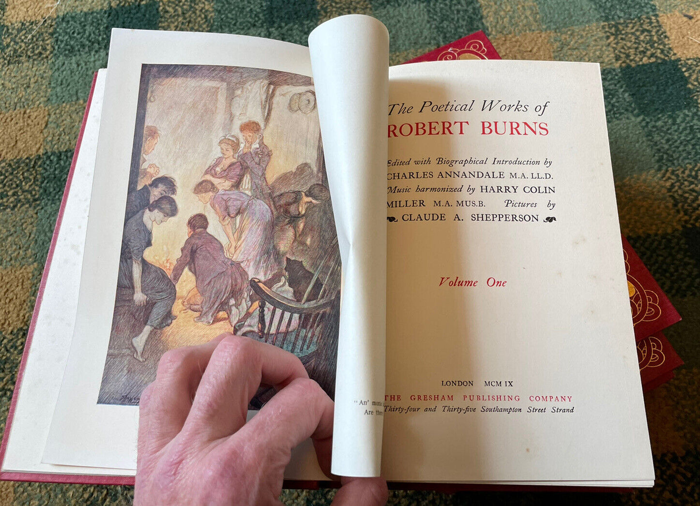 The Poetical Works of Robert Burns (4 Vols) Book design by Talwin Morris 1909