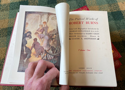 The Poetical Works of Robert Burns (4 Vols) Book design by Talwin Morris 1909