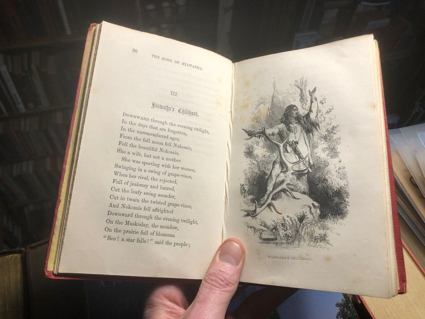 1856 : The Song of Hiawatha : Longfellow : Illustrated by John Gilbert