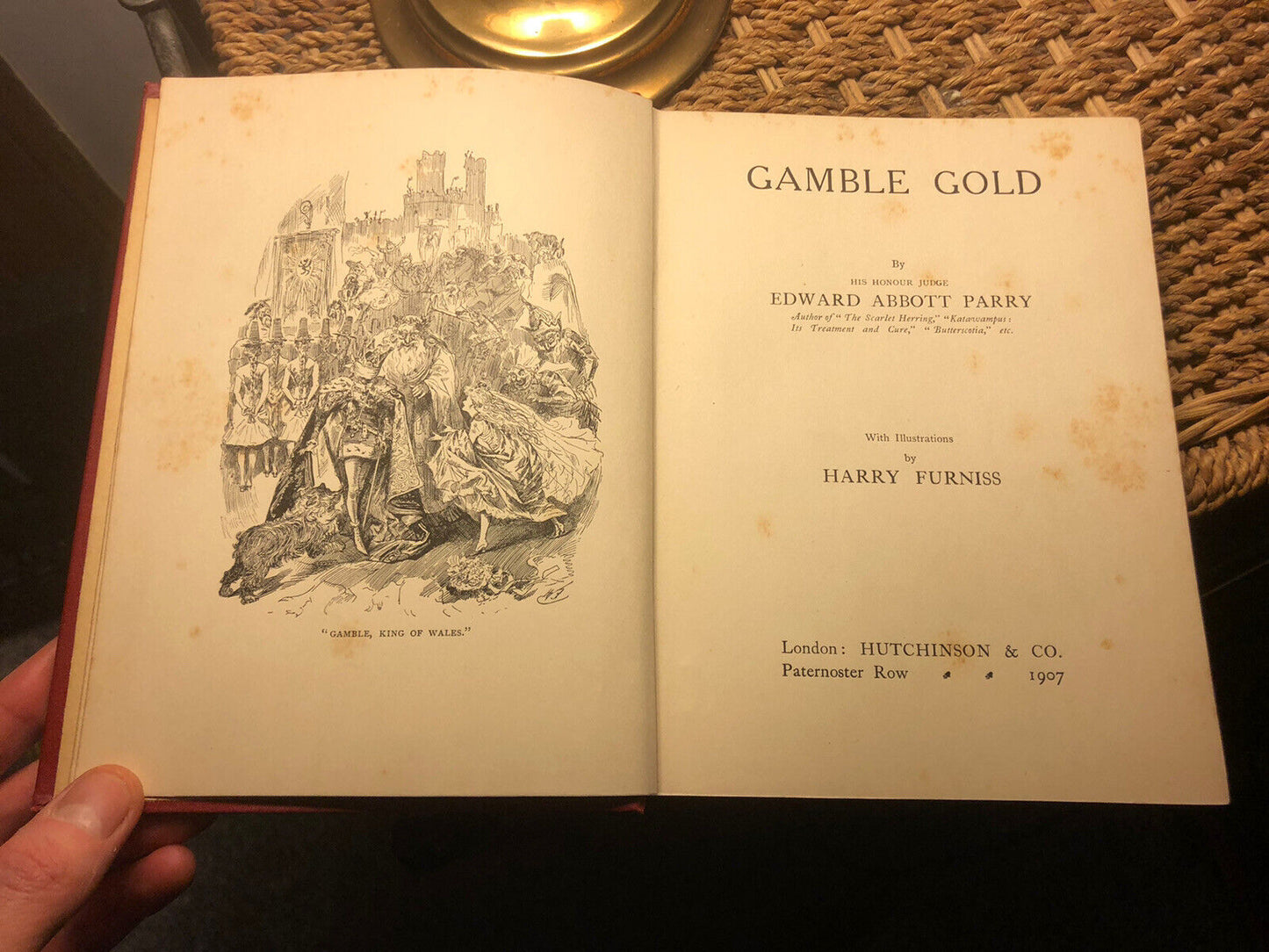 1907 Illus by HARRY FURNISS Gamble Gold JUDGE EDWARD ABBOTT PARRY Gilt Binding