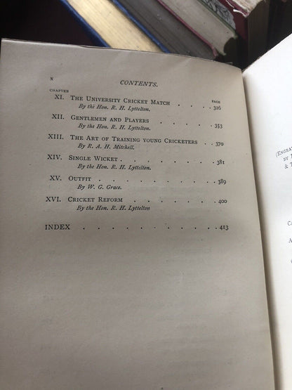 1888 CRICKET By A G Steel BOWLING FIELDING CAPTAINCY Australians UMPIRES
