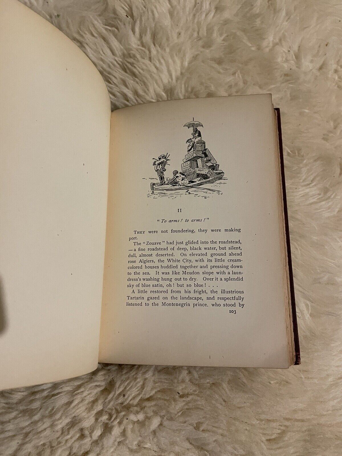 1895 Daudet's Tartarin of Tarascon : Art Nouveau Gilt Binding : Fine Binding