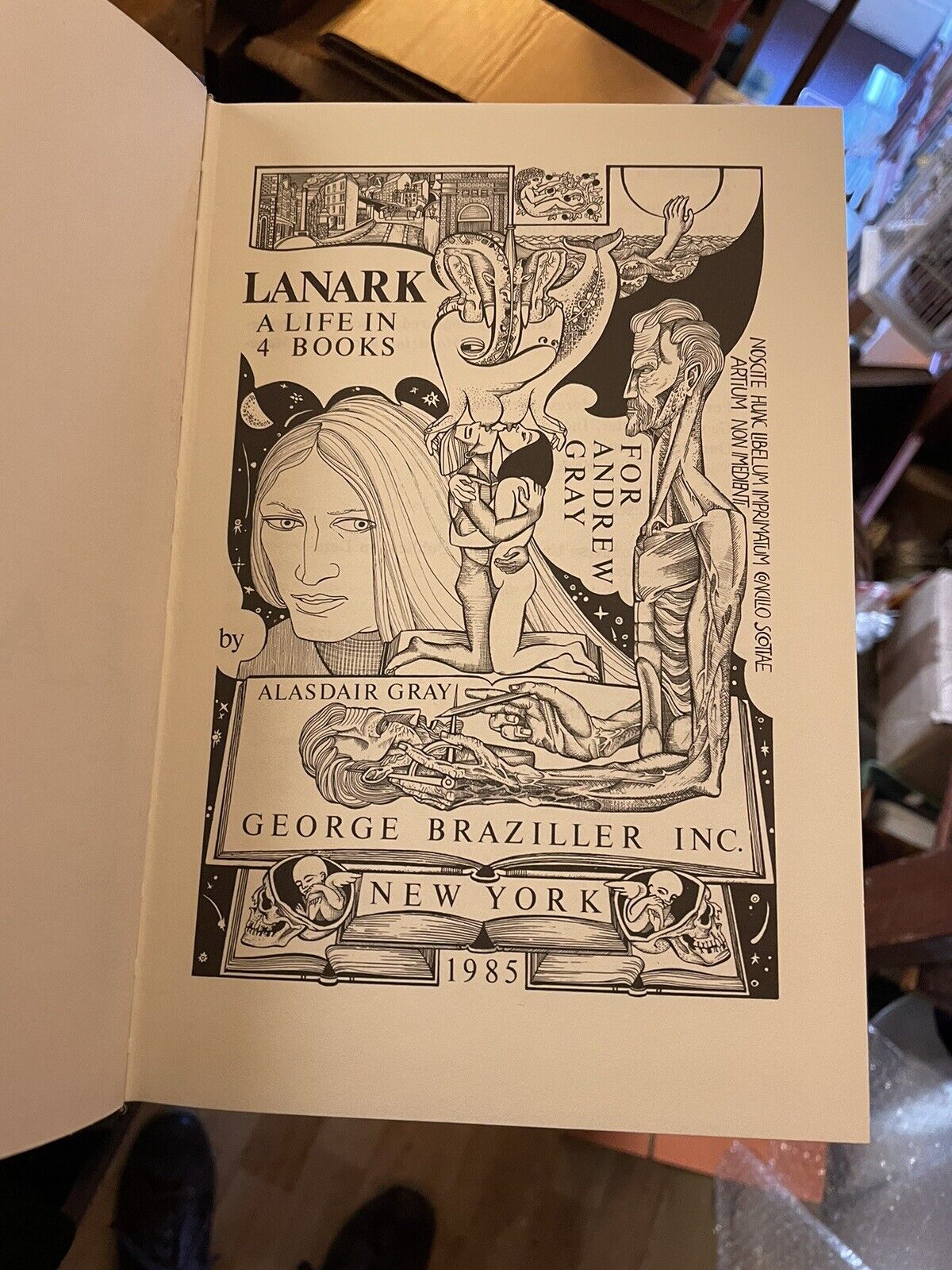 LANARK : Alasdair Gray : FIRST AMERICAN EDITION Hardback In DW