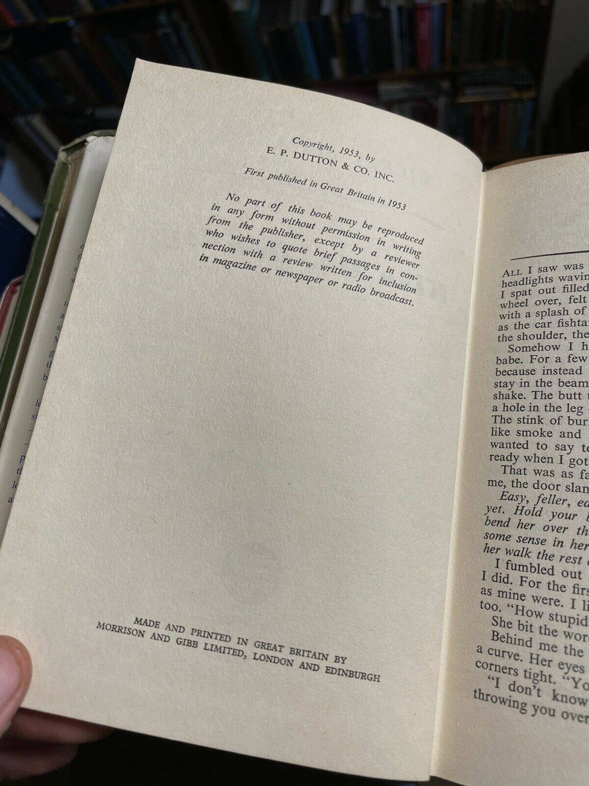 1953 MICKEY SPILLANE Kiss Me, Deadly FIRST UK EDITION : Hardback in Dust Jacket