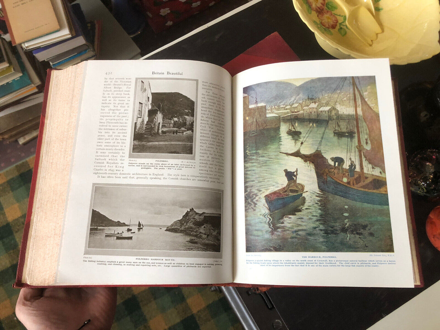HUTCHINSON'S BEAUTIFUL BRITAIN (2000+ Illustrations) 4 Vols VILLAGES TOWNS 1924