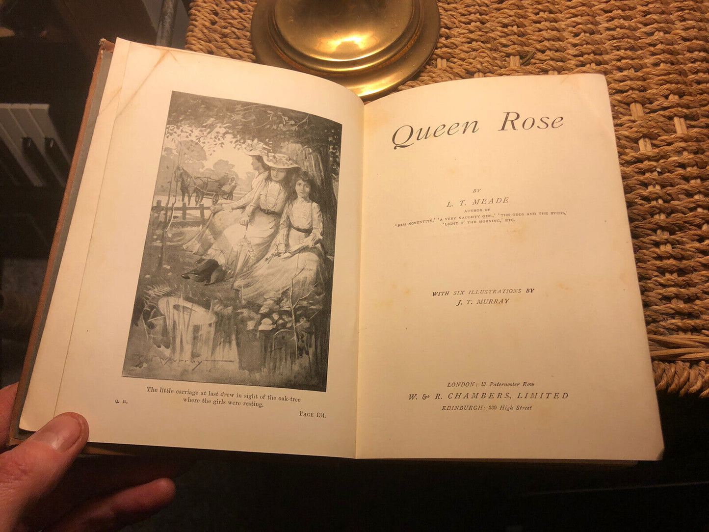 1896 L.T. Meade : Queen Rose : Lovely Decorative Binding JT Murray Illustrations