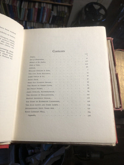 1905 : OLD GLASGOW ESSAYS John Oswald Mitchell SCOTLAND HISTORY
