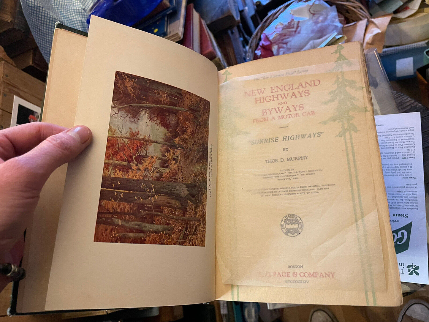 New England Highways &amp; Byways From a Motor Car 1924