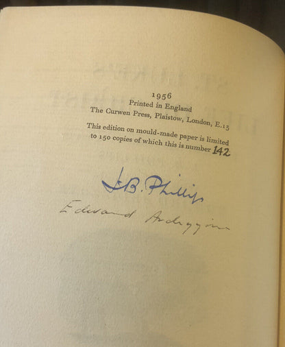 St Lukes Life of Christ SIGNED LTD EDITION Edward Ardizzone / J B Phillips 1956