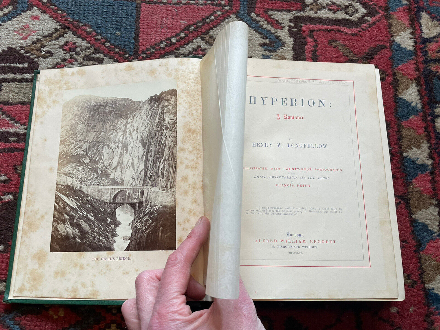 1865 Henry W Longfellow : Hyperion : 24 Francis Frith Photographs