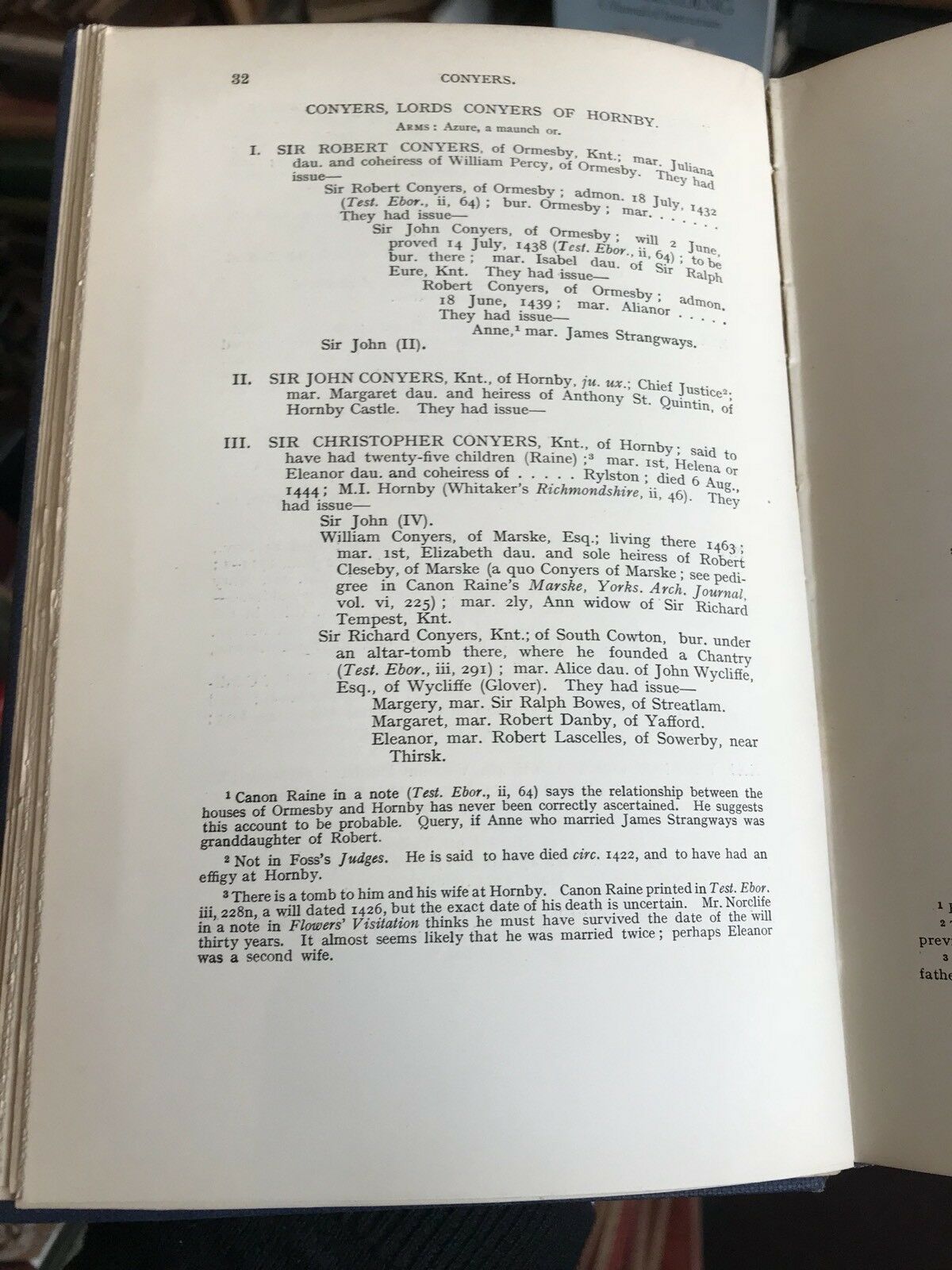 1913 Extinct and Dormant Peerages of the Northern Counties of England - Knights