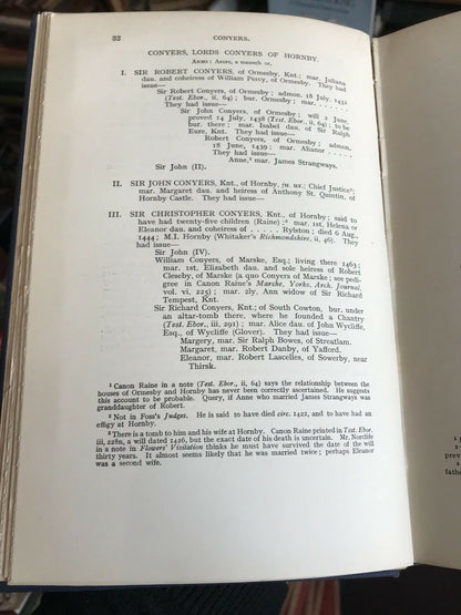 1913 Extinct and Dormant Peerages of the Northern Counties of England - Knights