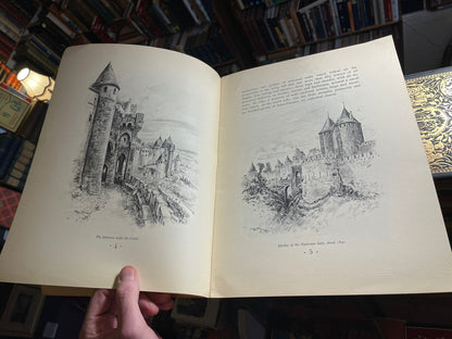 The City of Carcassonne : A. Robida c1925 : French Fortified City : Illustrated