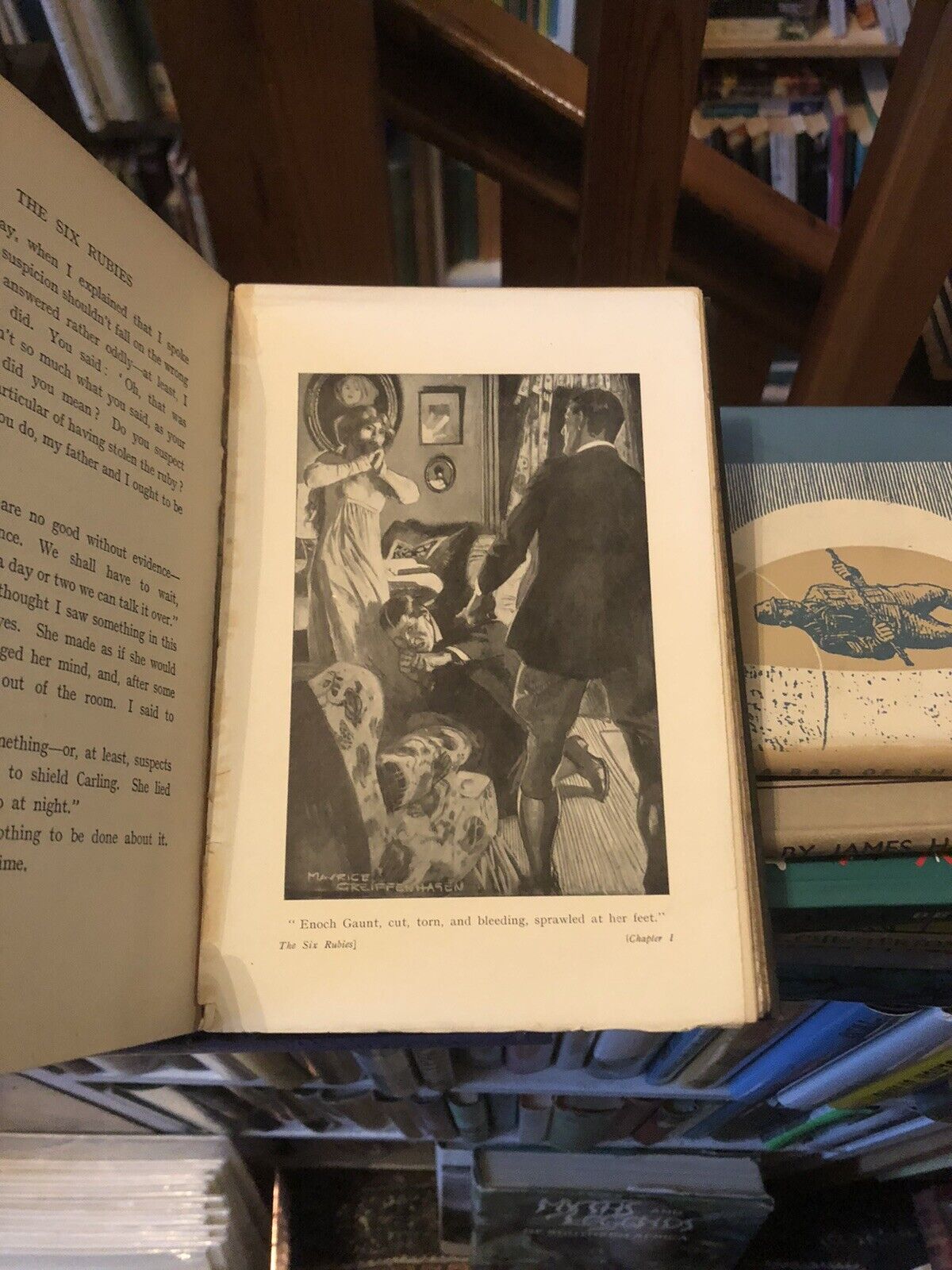 1914 Justus Miles Forman - The Six Rubies ( American Crime Fiction ) 1st Edition