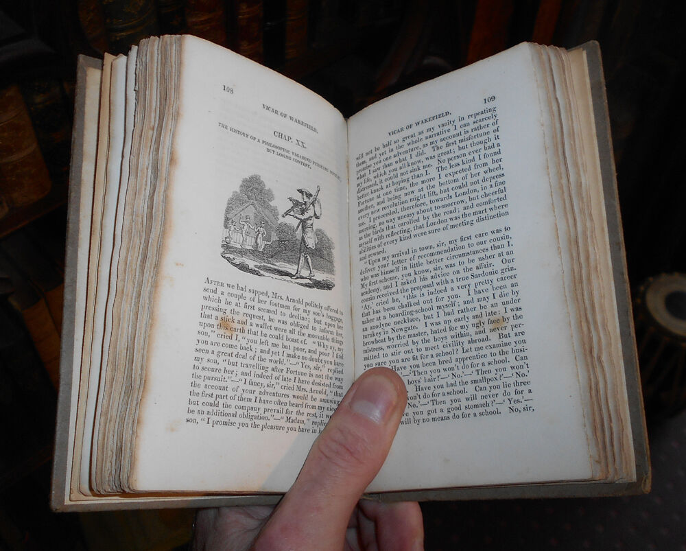 1829 - The Vicar of Wakefield - Oliver Goldsmith - Early 19th Century Copy