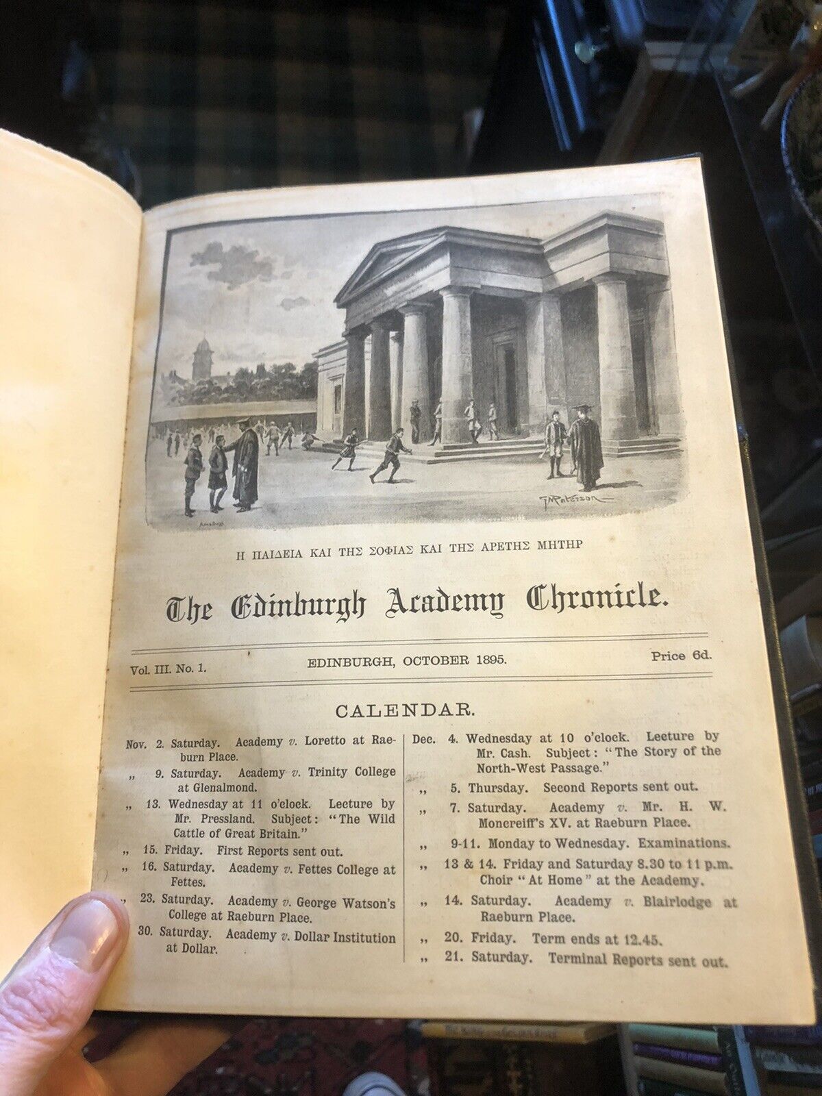 Edinburgh Academy Chronicle (Gilbert Goudie) Orkneyinga Saga Translator 1895