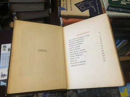 1916 Little Journeys to the Homes of Great Statesmen - Unusual Embossed Binding