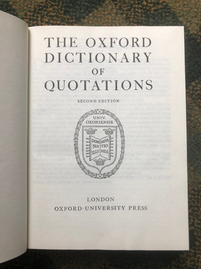 Oxford Dictionary of Quotations : Fine Binding : George Watson Prize Edinburgh