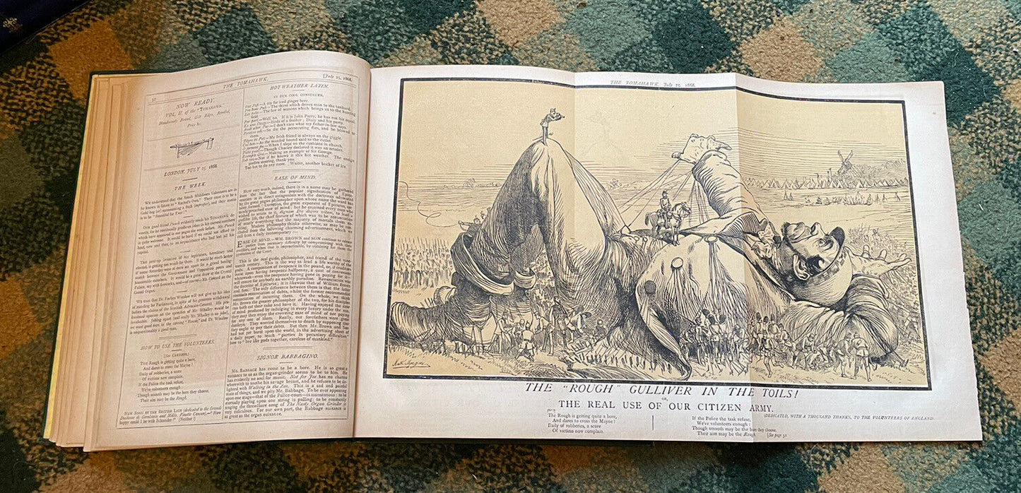 1868 The Tomahawk : Saturday Journal of Satire : Illustrated Satirical Magazine