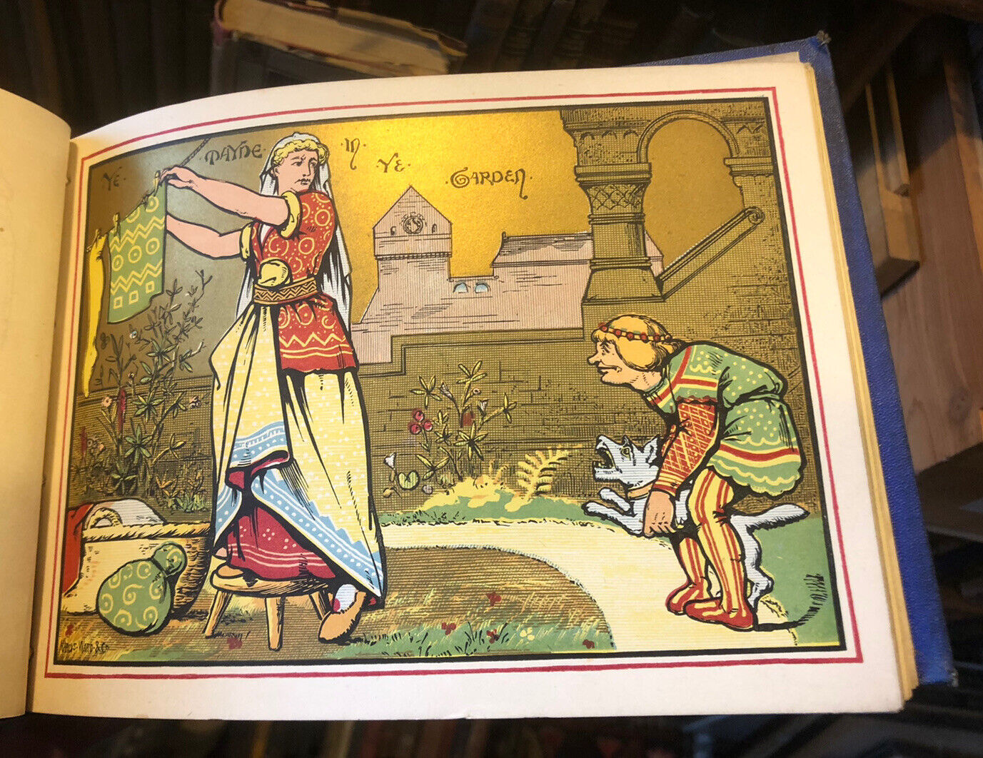 1872 The Royal Illuminated Book of Nursery Rhymes : Printed in Colours & Gold