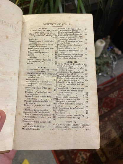 1822 Lectures on Physiology, Zoology and the Natural History of Man : Lawrence