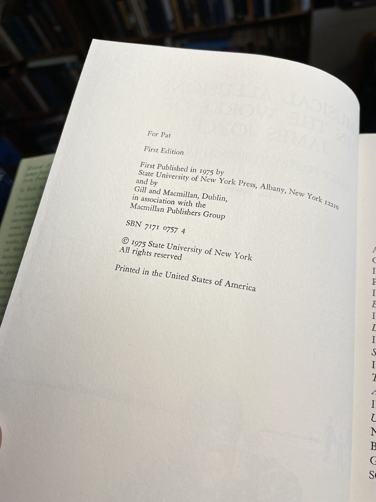 Musical Allusions in the Works of James Joyce: Early Poetry through Ulysses 1975